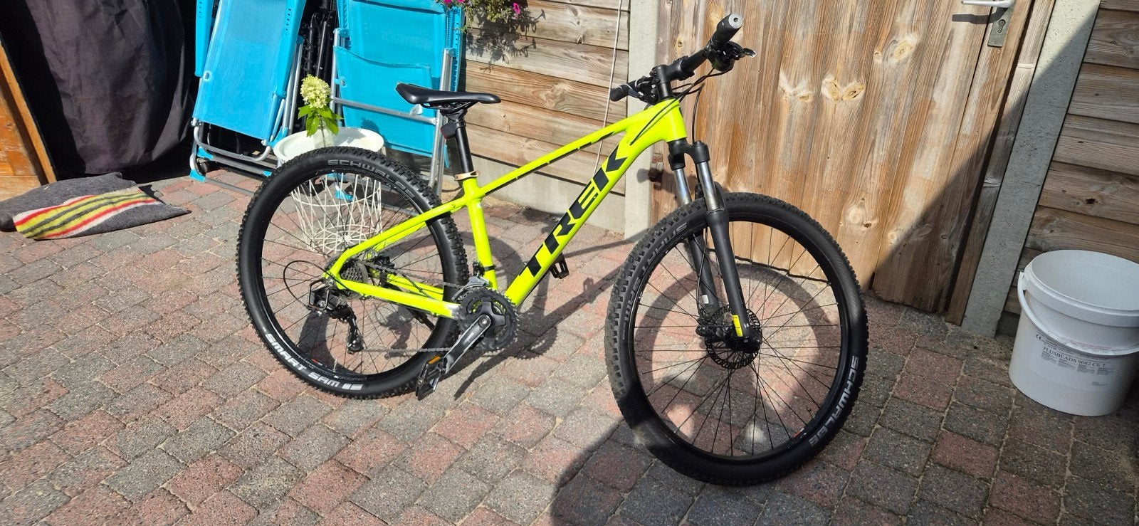 Trek Marlin 5 Mountainbike - Neon Geel, 27.5 inch wielen, 24 inch of meer, Gebruikt, Aluminium, Ophalen of Verzenden