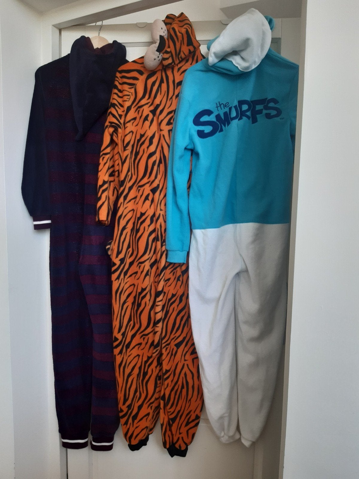 Onesie feestkleding smurf, tijger, harry potter, Ophalen of Verzenden, Gedragen, Maat 46 (S) of kleiner, Kleding