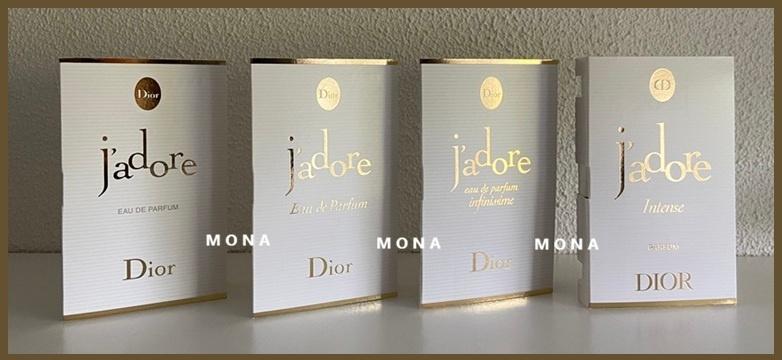 J'Adore set 4 parfum samples proefjes testers monsters, Verzenden, Nieuw