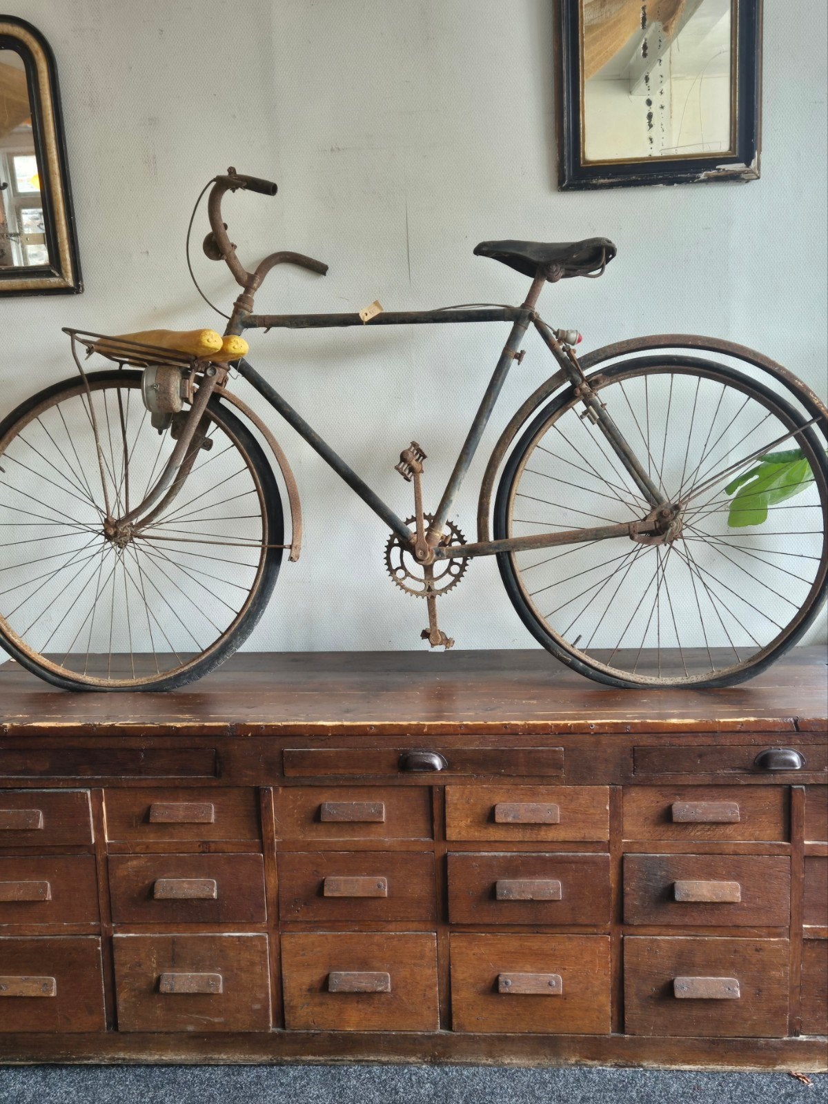 Zeer oude franse Automoto fiets, Ophalen of Verzenden, Automoto, Onbekend, Onbekend