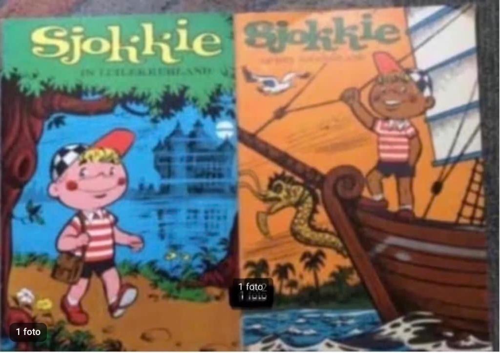 2 delen Sjokkie uit 1965, Meerdere stripboeken, Ophalen of Verzenden, Gelezen