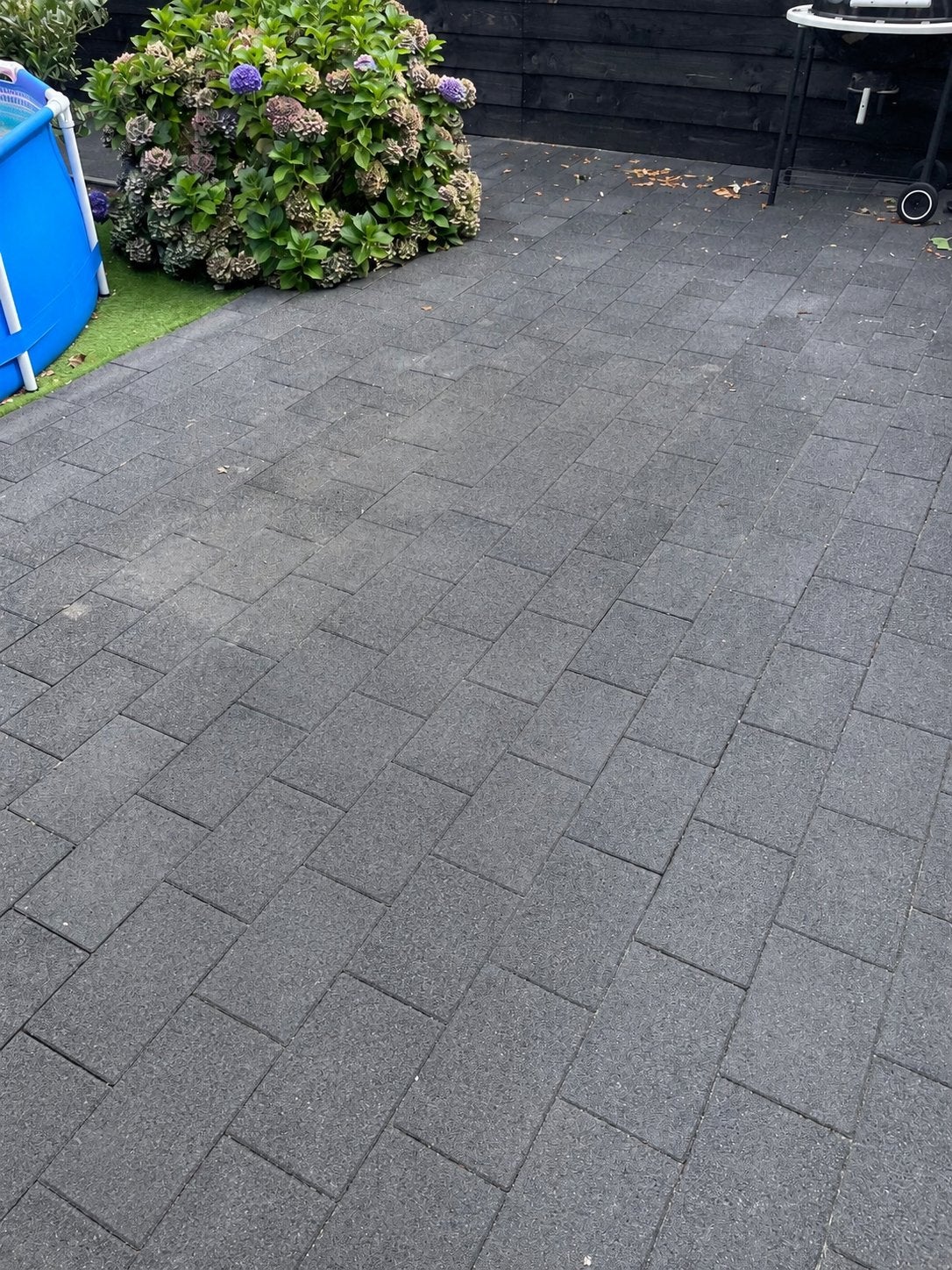 Terrastegels 30x20 antraciet ruim 25m2, Ophalen, Zo goed als nieuw, 10 m² of meer, Beton