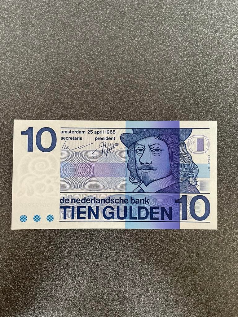 10 gulden 1968 UNC, Postzegels en Munten, Bankbiljetten | Nederland, Ophalen of Verzenden, 10 gulden
