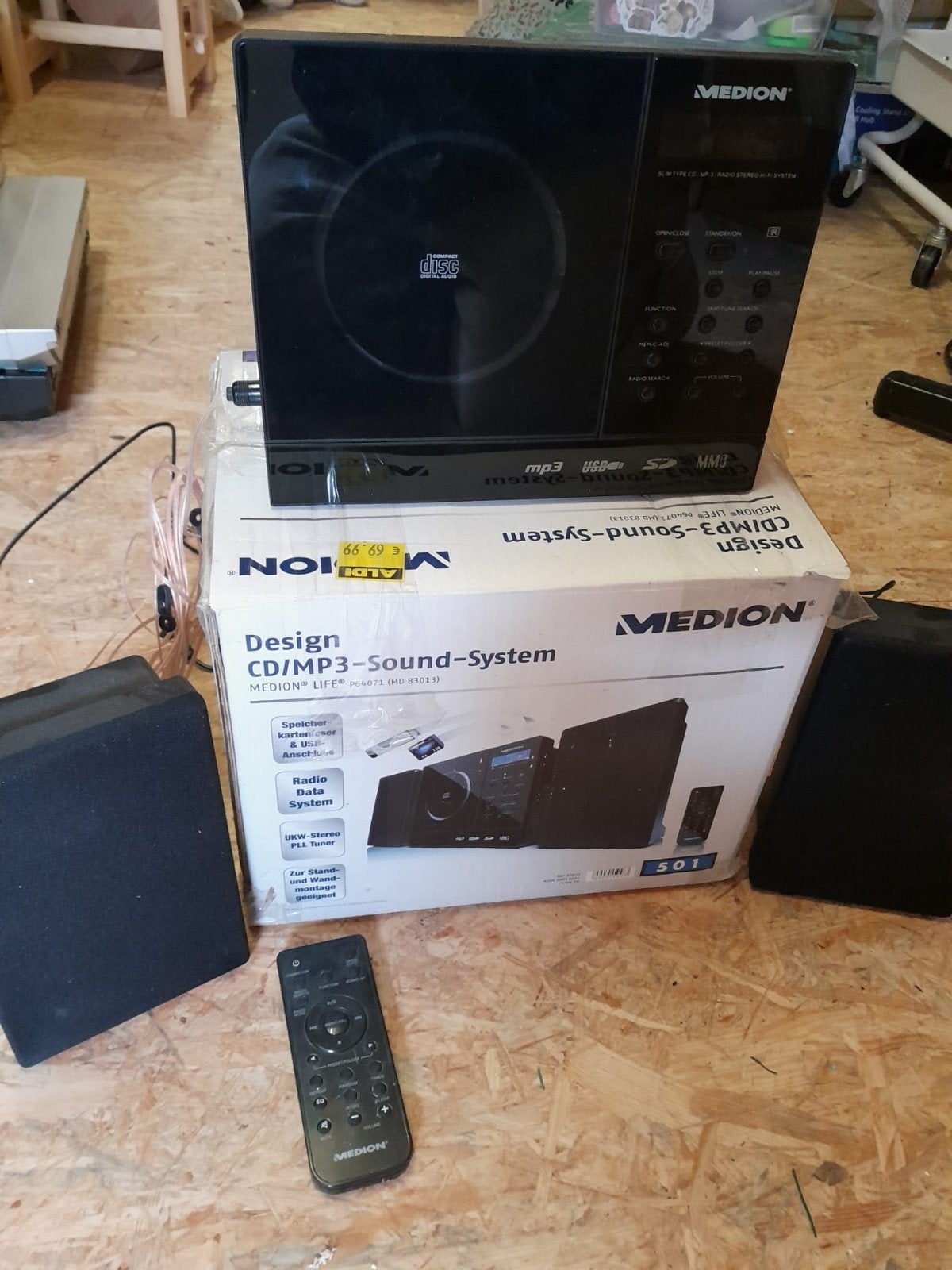 Medion CD/MP3 sound system stereo set., Ophalen, Zo goed als nieuw, Overige merken