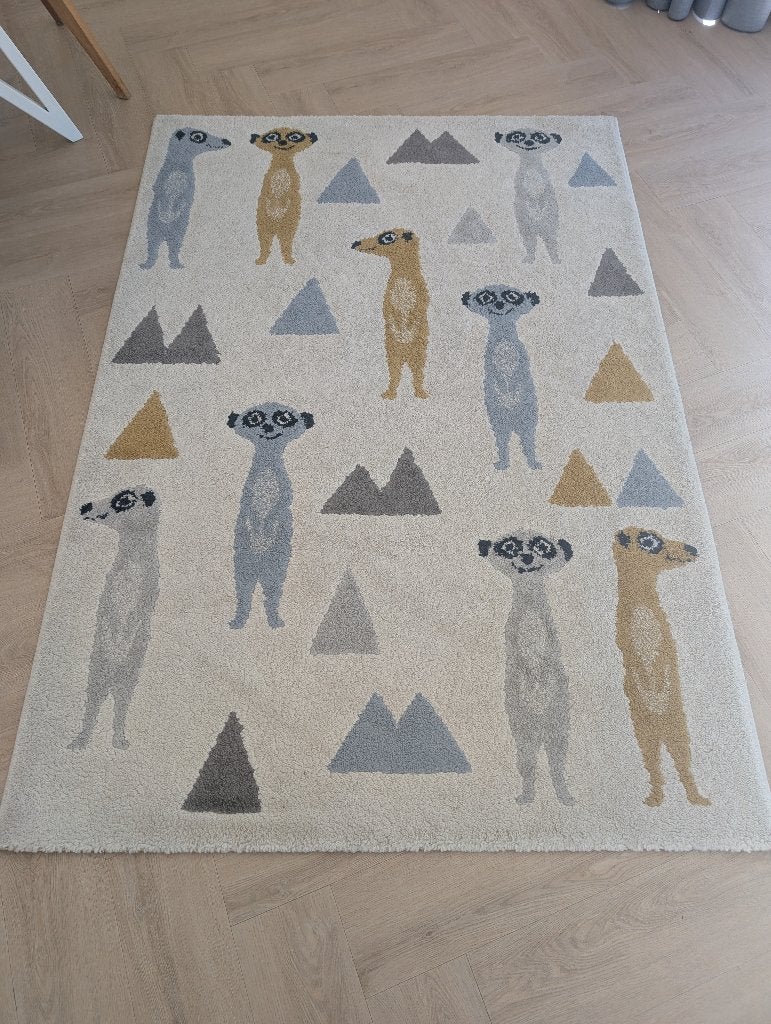 Kinder vloerkleed, Ophalen, Gebruikt, Geel, 50 tot 100 cm