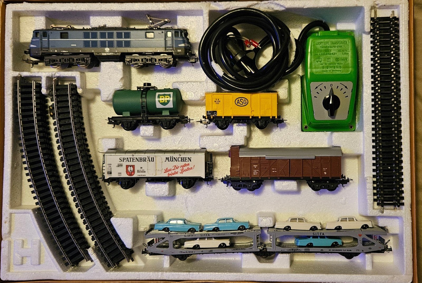 'Goederentrein' - Nostalgische, Ophalen, Treinset, Gelijkstroom, Zo goed als nieuw