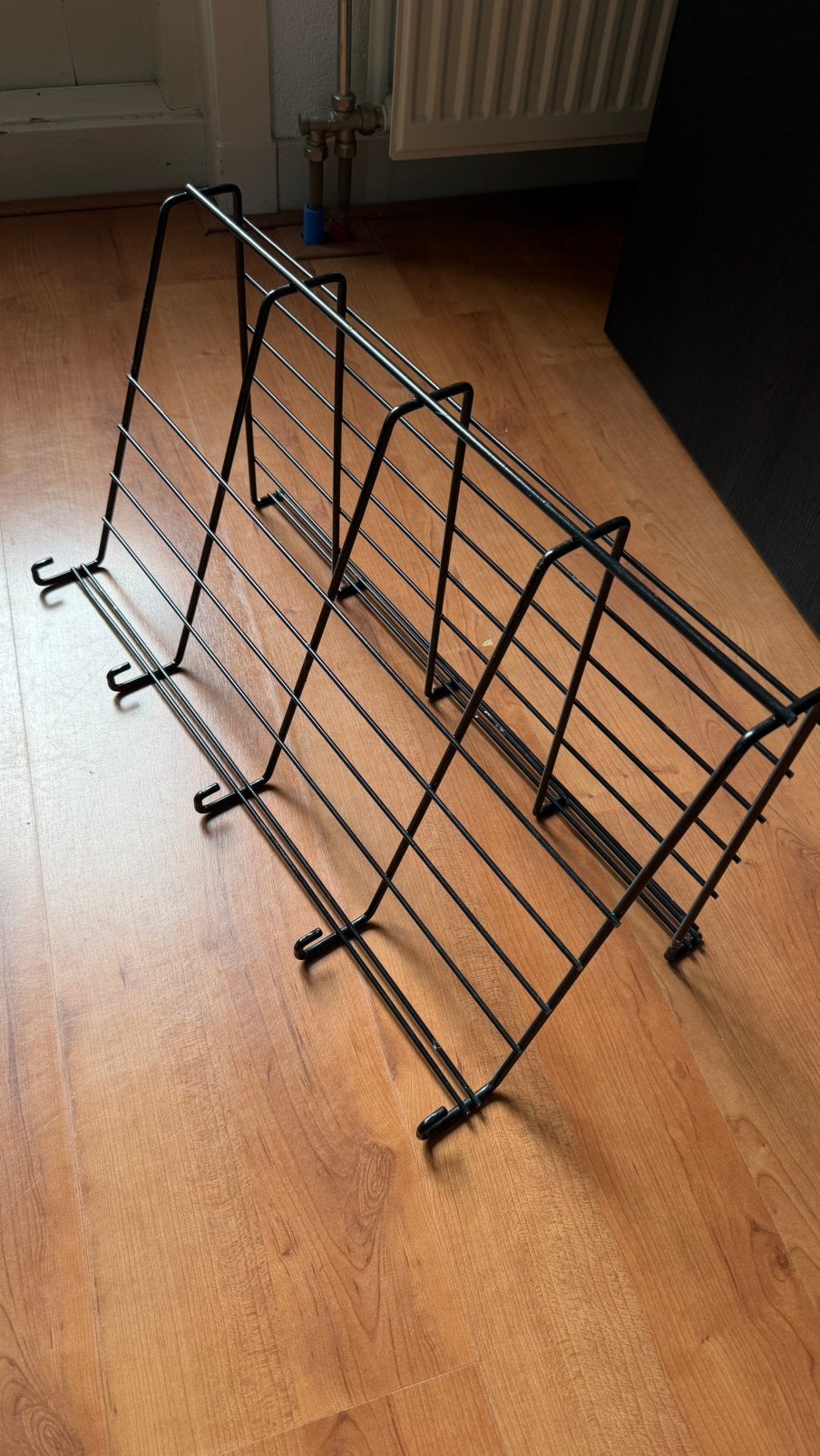 Vintage jaren '70 Kapstok - Zwart draad metaal, Huis en Inrichting, Woonaccessoires | Kapstokken, Gebruikt, Minder dan 100 cm