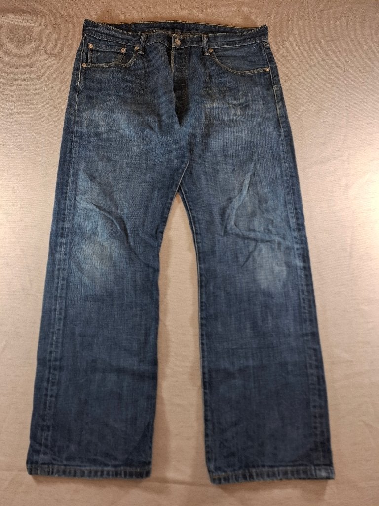 Levi's-spijkerbroek (501) – Blauw, maat 36/30, W36 - W38 (confectie 52/54), Zo goed als nieuw, Levi’s, Verzenden