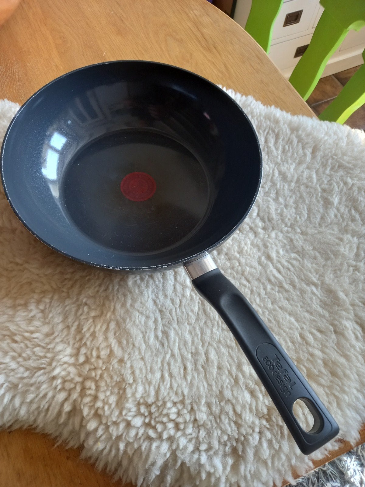 tefal eco design pan wokpan., Ophalen of Verzenden, Zo goed als nieuw, Aluminium, Pannenset