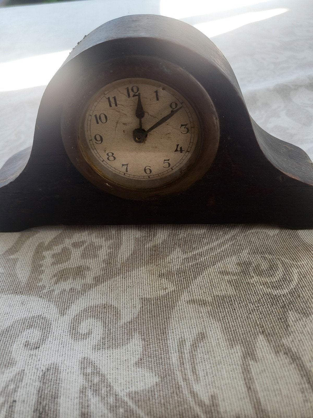 Antieke houten klokje, Antiek en Kunst, Ophalen of Verzenden