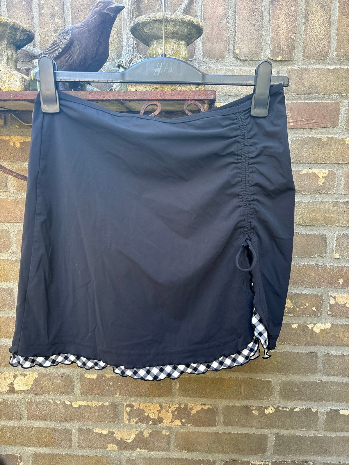 Sunflair Zwart Rokje met Geruite Rand - Maat 38, Kleding | Dames, Rokken, Maat 38/40 (M), Zwart, Ophalen of Verzenden, Zo goed als nieuw