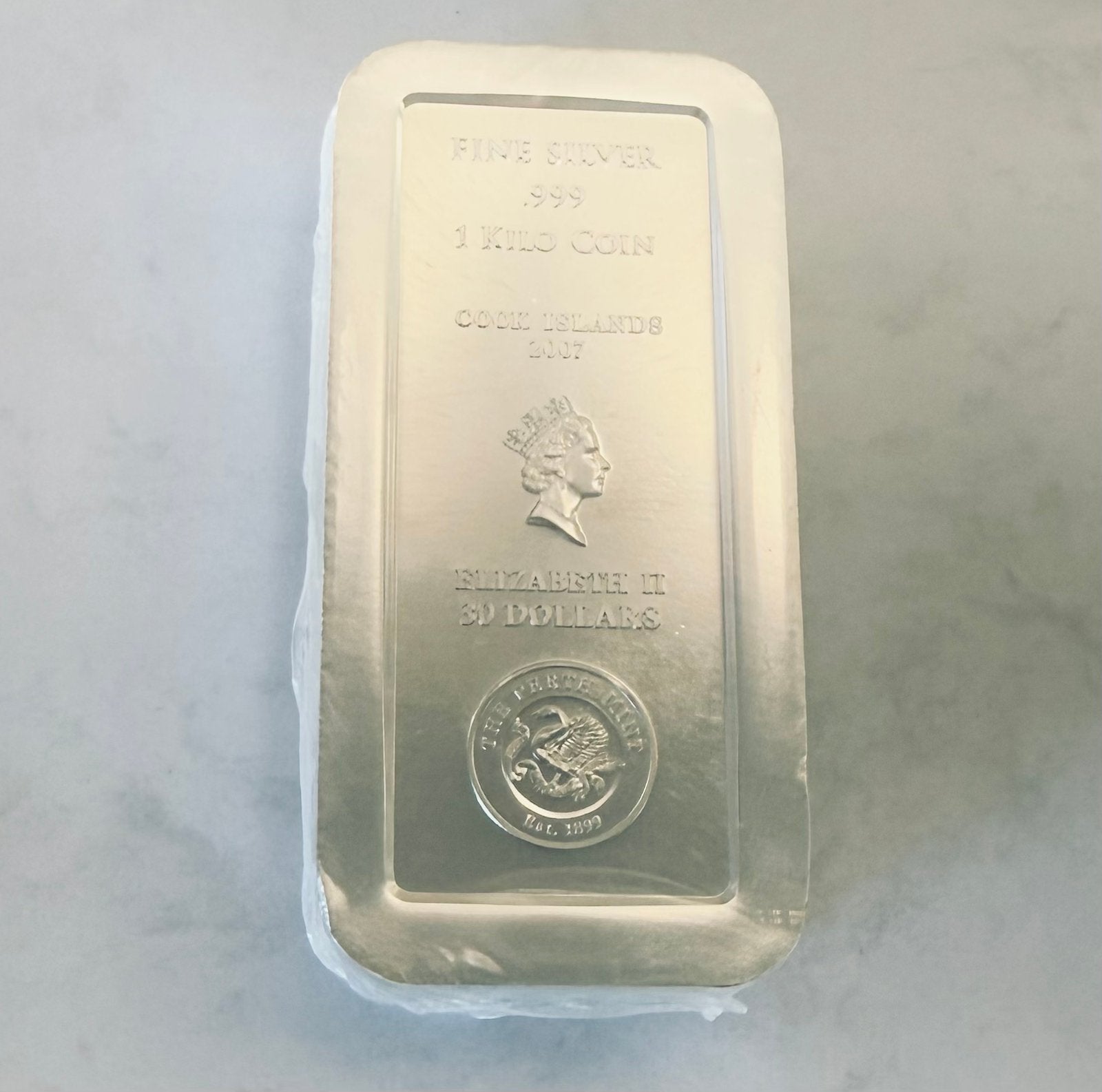 1 kilo 2007 Perth Mint - Cook Islands (schaars) 999 zilver, Ophalen of Verzenden, Zilver