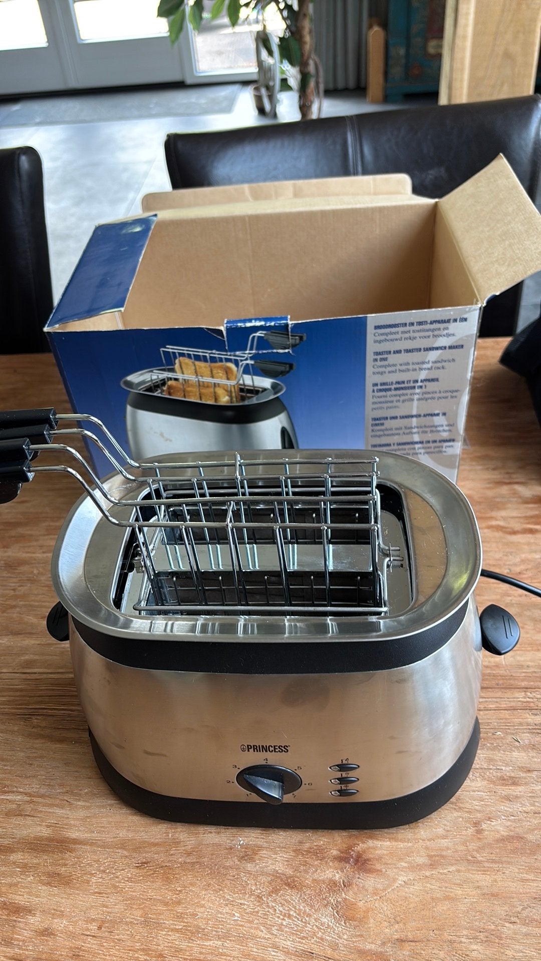 Toaster borgini princess, Ophalen of Verzenden, Zo goed als nieuw