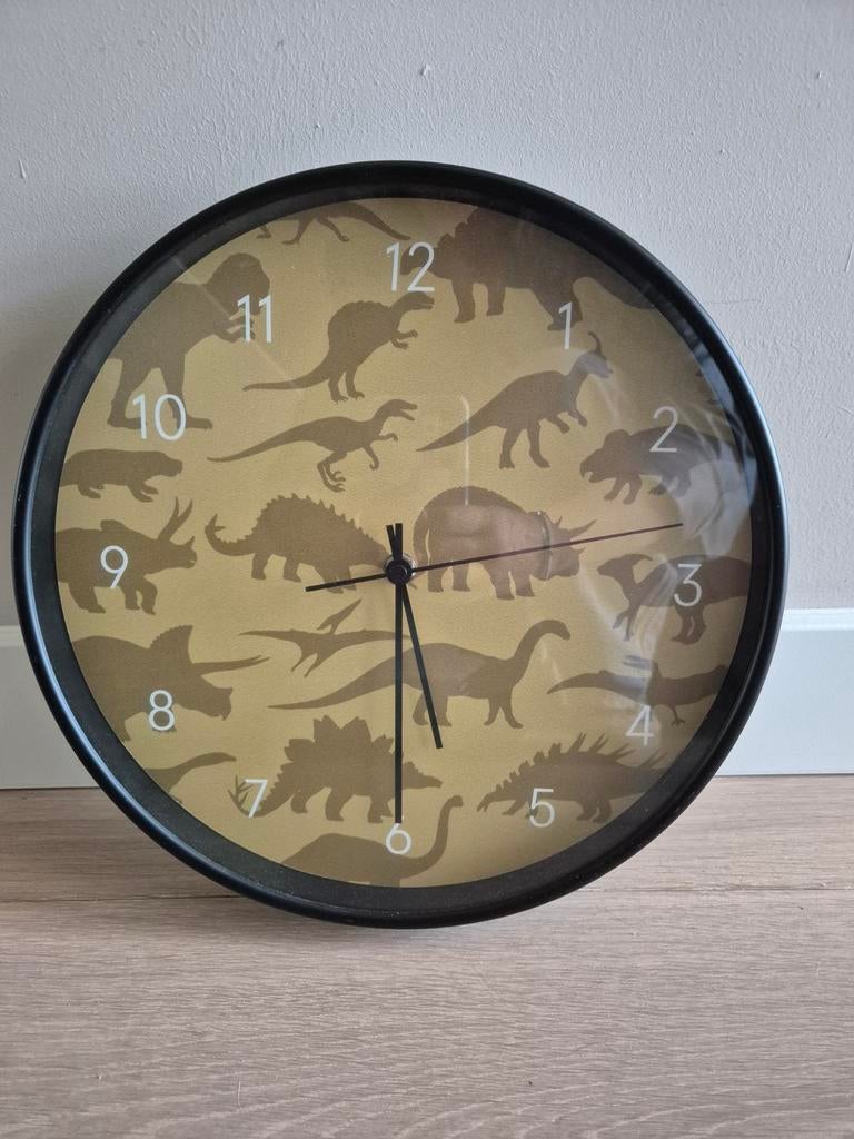 Dino klok, Ophalen of Verzenden, Zo goed als nieuw, Wandklok
