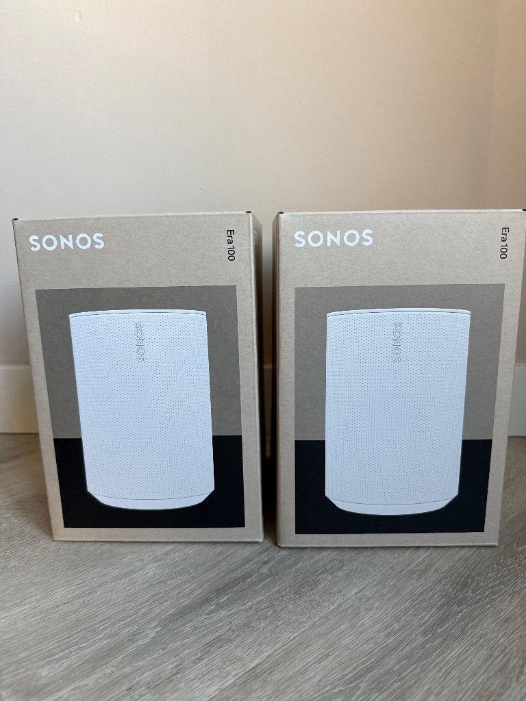 Sonos Era 100 Wit *Nieuw*, Stereo speakers, 120 tot 150 watt, Inclusief kabels, Nieuw