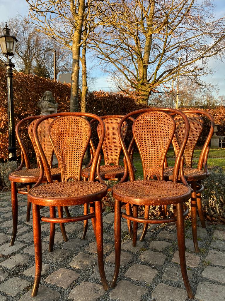 Authentieke Thonet stoelen uit 1920 ontwerp Josef Hoffmann!, Ophalen