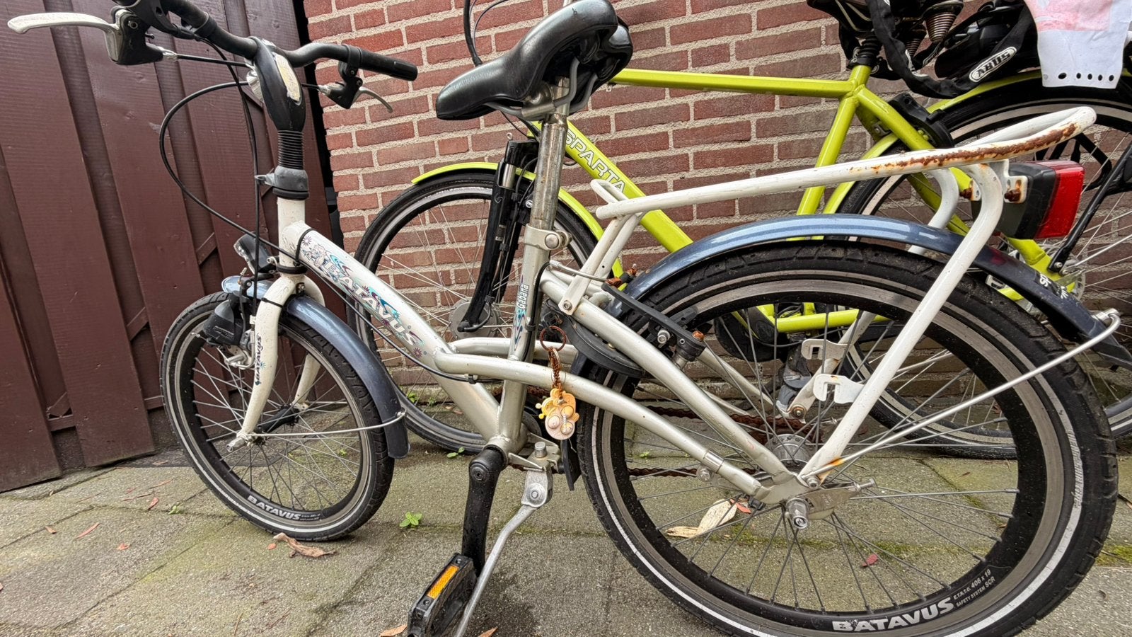 Kinder fiets 18inch, Terugtraprem, Gebruikt, Ophalen of Verzenden, Handrem