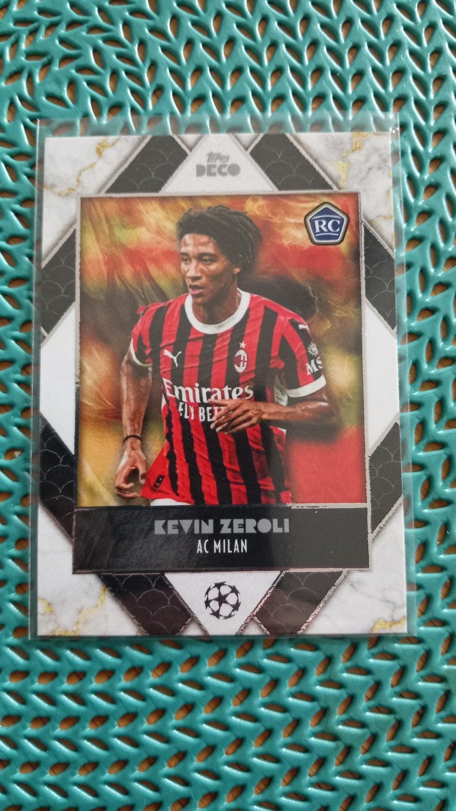Kevin Zeroli AC Milan Topps Deco RC Spelerskaart, Verzenden, Zo goed als nieuw, Buitenlandse clubs, Spelerskaart