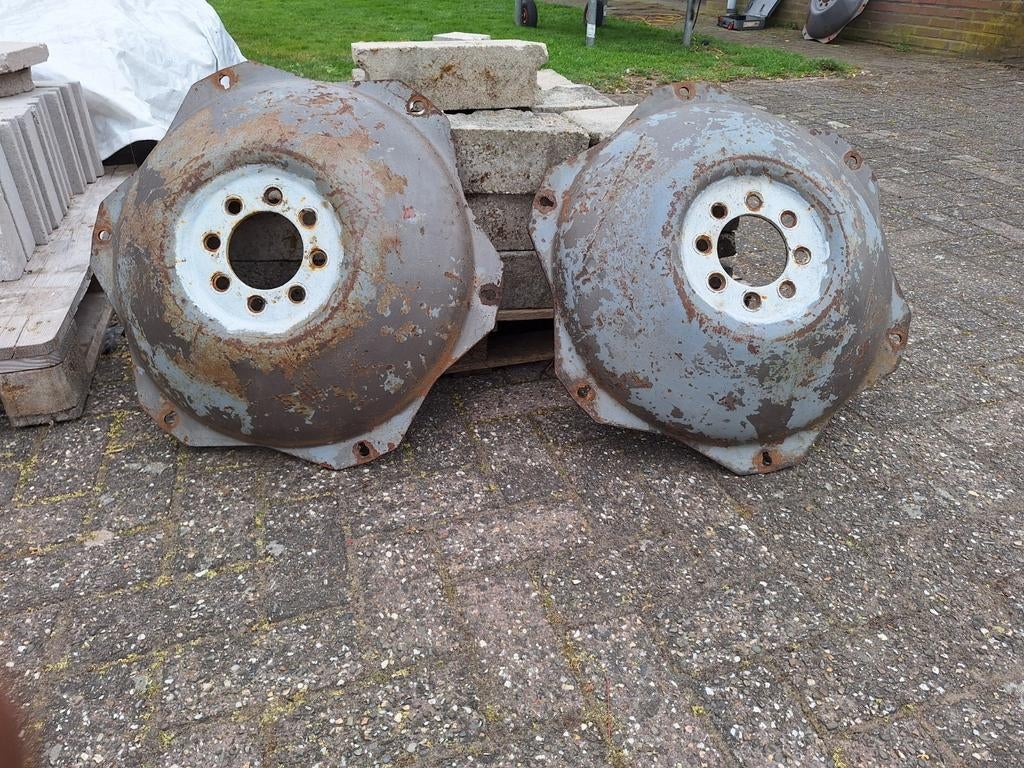 4 x binnenplaat/binnenvelg/velgplaat voor 9 x 28 inch velg, Ophalen, Gebruikt