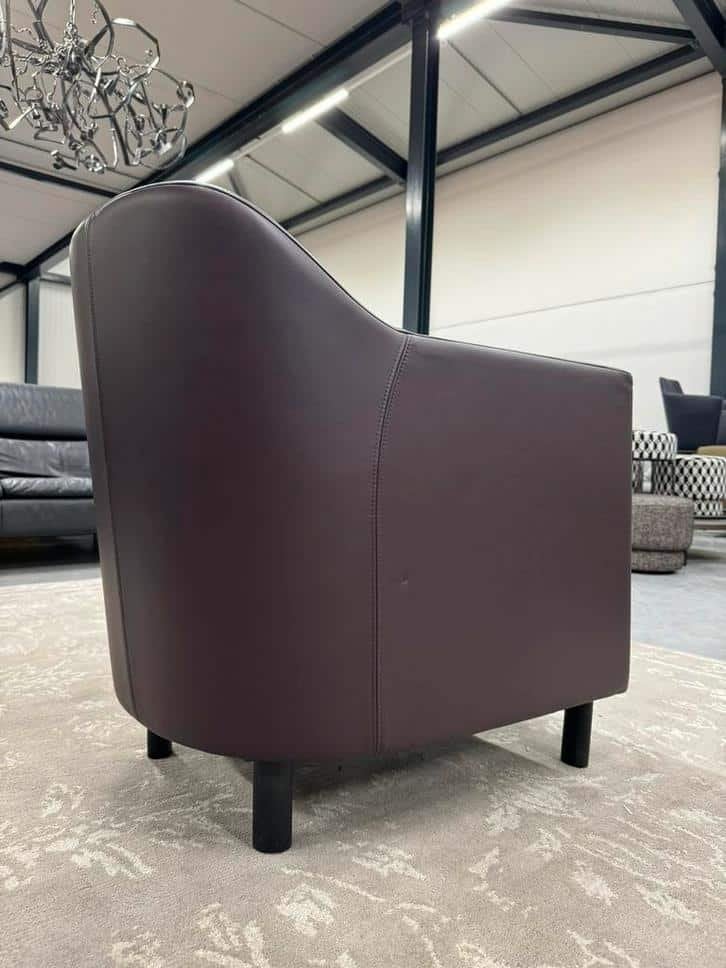 Nieuw Rolf Benz Onda Fauteuil leer Design stoel, Nieuw, Ophalen of Verzenden, Rolf Benz, 50 tot 75 cm
