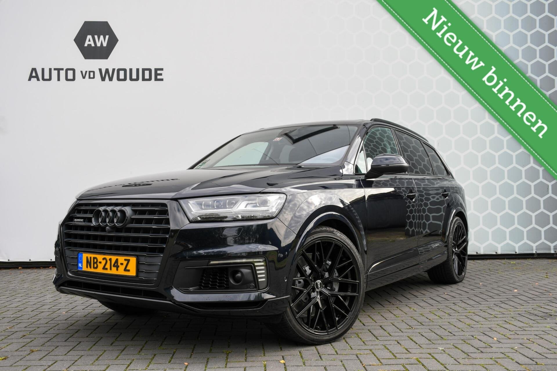 Audi Q7 3.0 TDI e-tron quattro Sport 360 camera Trekhaak NAP, Auto's, Automaat, Verwarmde buitenspiegels, Gebruikt, Blauw