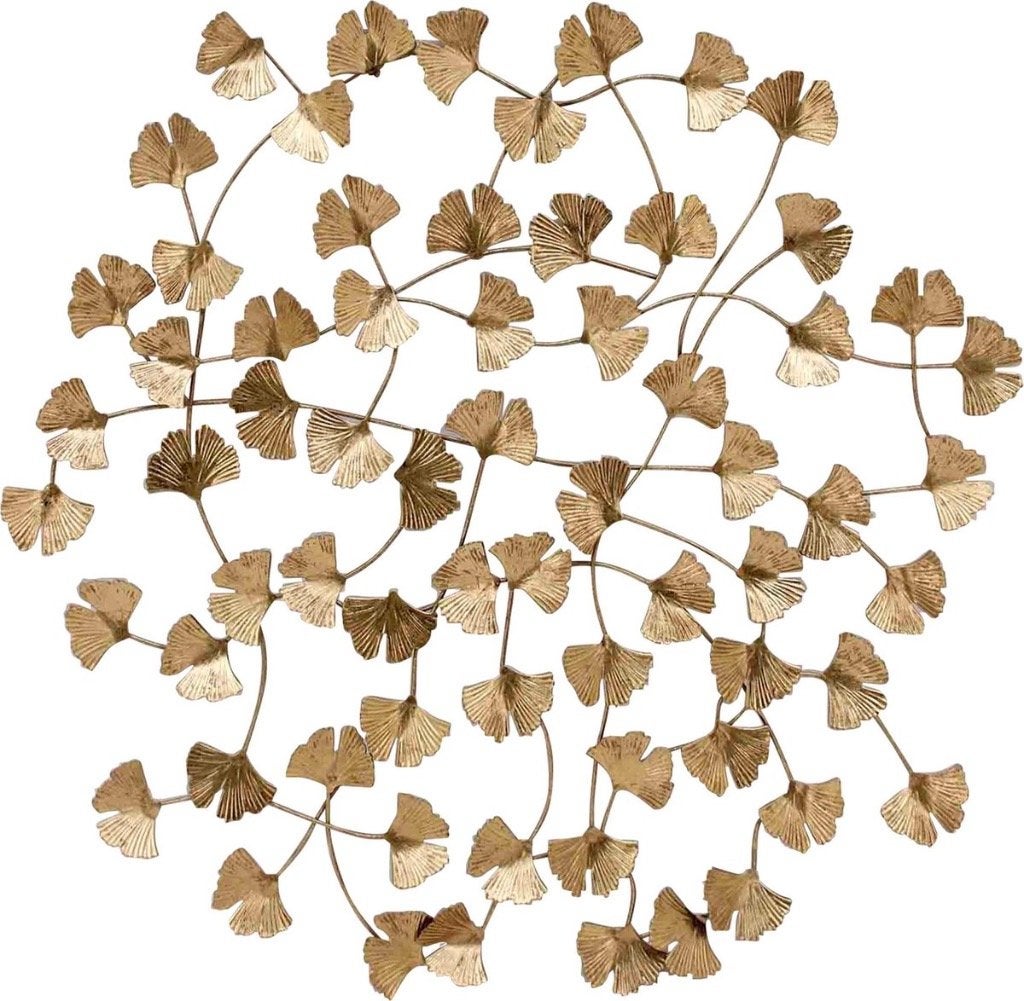 BePureHome Wallflowers Metaal - Antique Brass - 77x79x3 Nw, Ophalen, Metaal, Boho, Nieuw