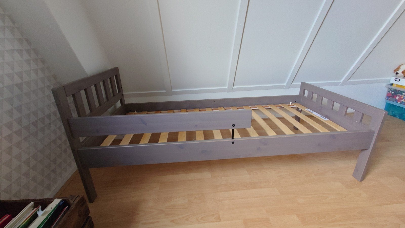 IKEA MYGGA kinderbed 165x75 met lattenbodem, Ophalen, Gebruikt, 70 tot 85 cm, Lattenbodem