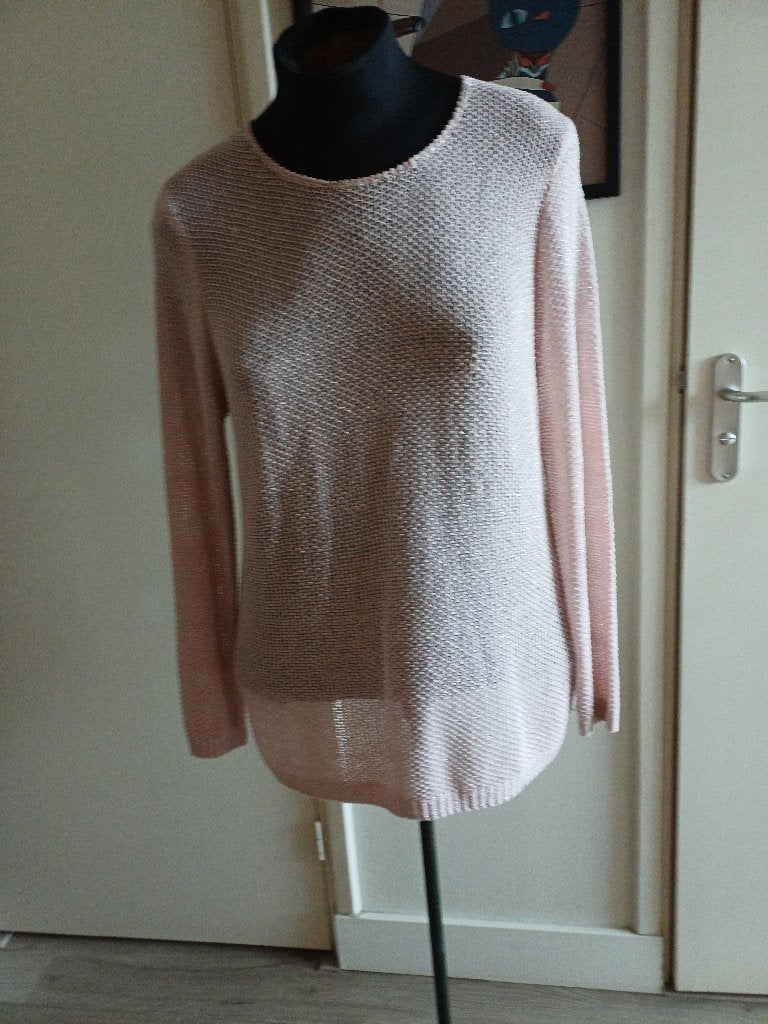 roze met zilver trui Canda mt L, Maat 42/44 (L), Ophalen of Verzenden, Zo goed als nieuw, Roze