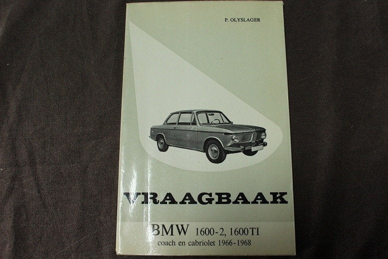 BMW 1600 2 , 1600Ti 1966 - 1968 coach & cabrio handboek, Ophalen of Verzenden