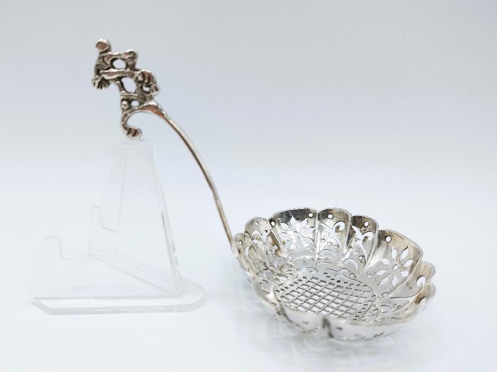 Zilveren strooilepel, B. Smits, Schoonhoven, 1776, Verzenden, Zilver