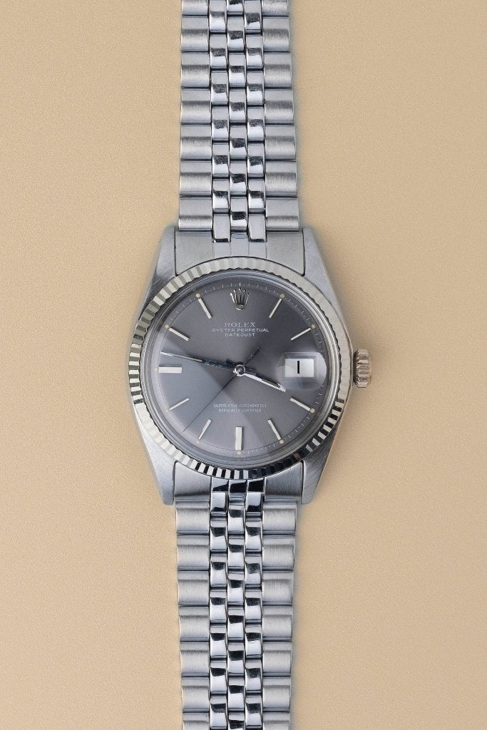 Rolex Datejust 36 1601 grey / ghost, Ophalen, Staal, Polshorloge, Zo goed als nieuw