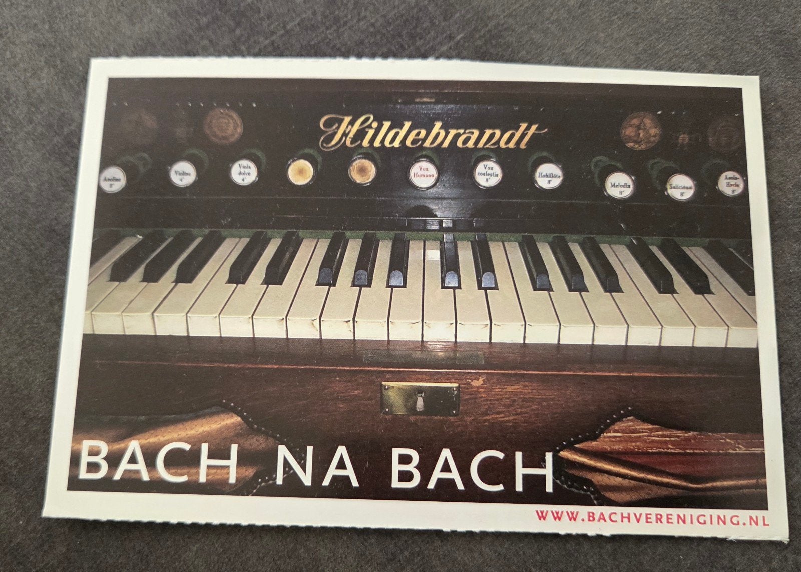 Ansichtkaart Bach Na Bach - Hildebrandt orgel, Verzenden, 1980 tot heden, Ongelopen, Muziek