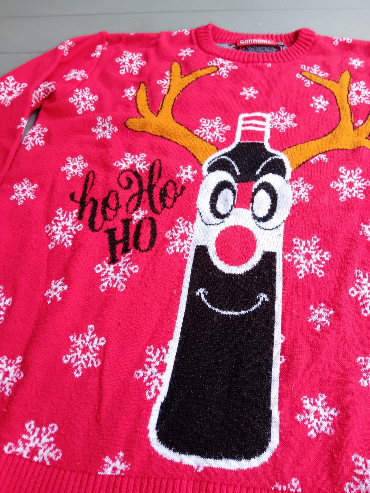 Foute Kersttrui Ho Ho Ho Rendier sonnema XL, Sonnema, Maat 46/48 (XL) of groter, Ophalen of Verzenden, Zo goed als nieuw