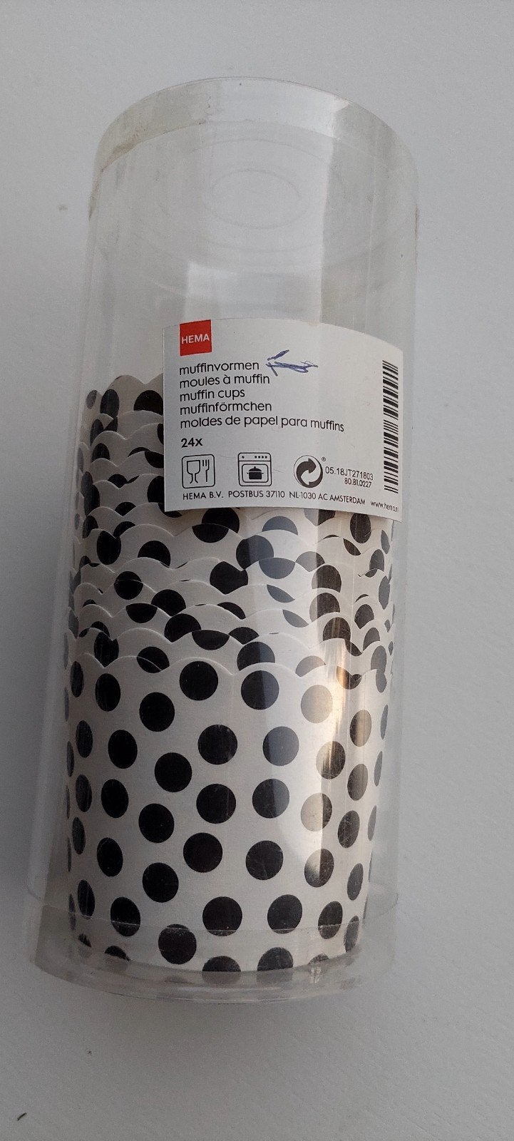 Muffin cups: Hema wit/zwart gestipt en Dora (37 stuks), Ophalen of Verzenden, Nieuw, Cupcakes, Bakvorm