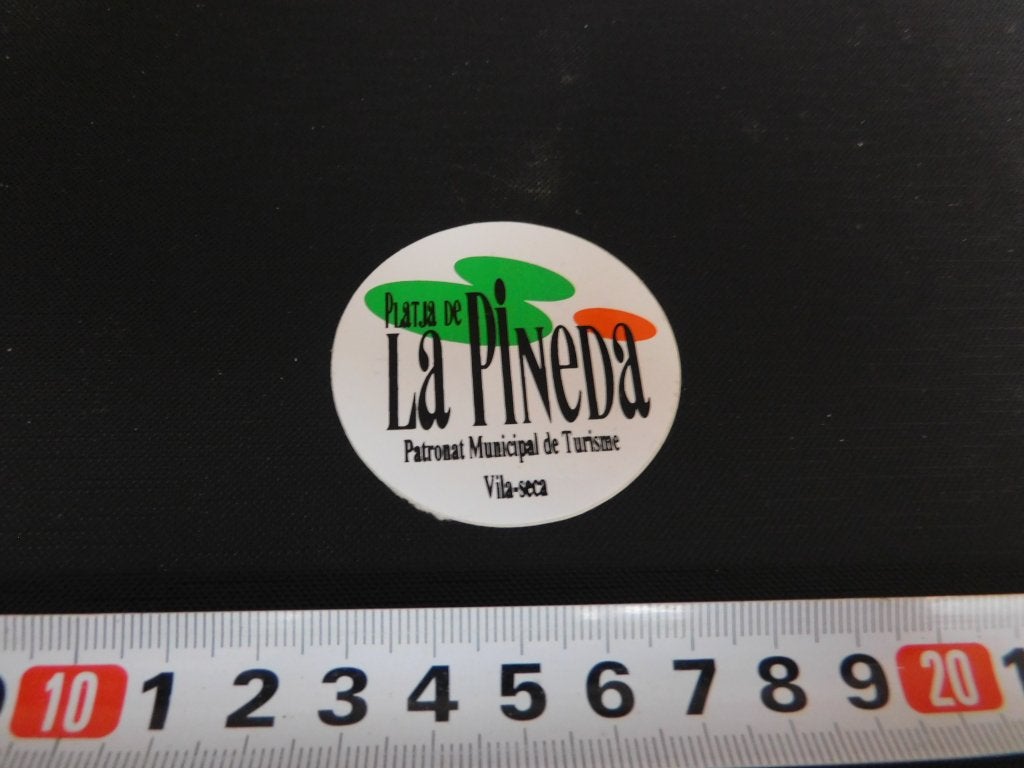 sticker Platja de LA PINEDA Patronat Municipal de Turisme, Ophalen, Zo goed als nieuw