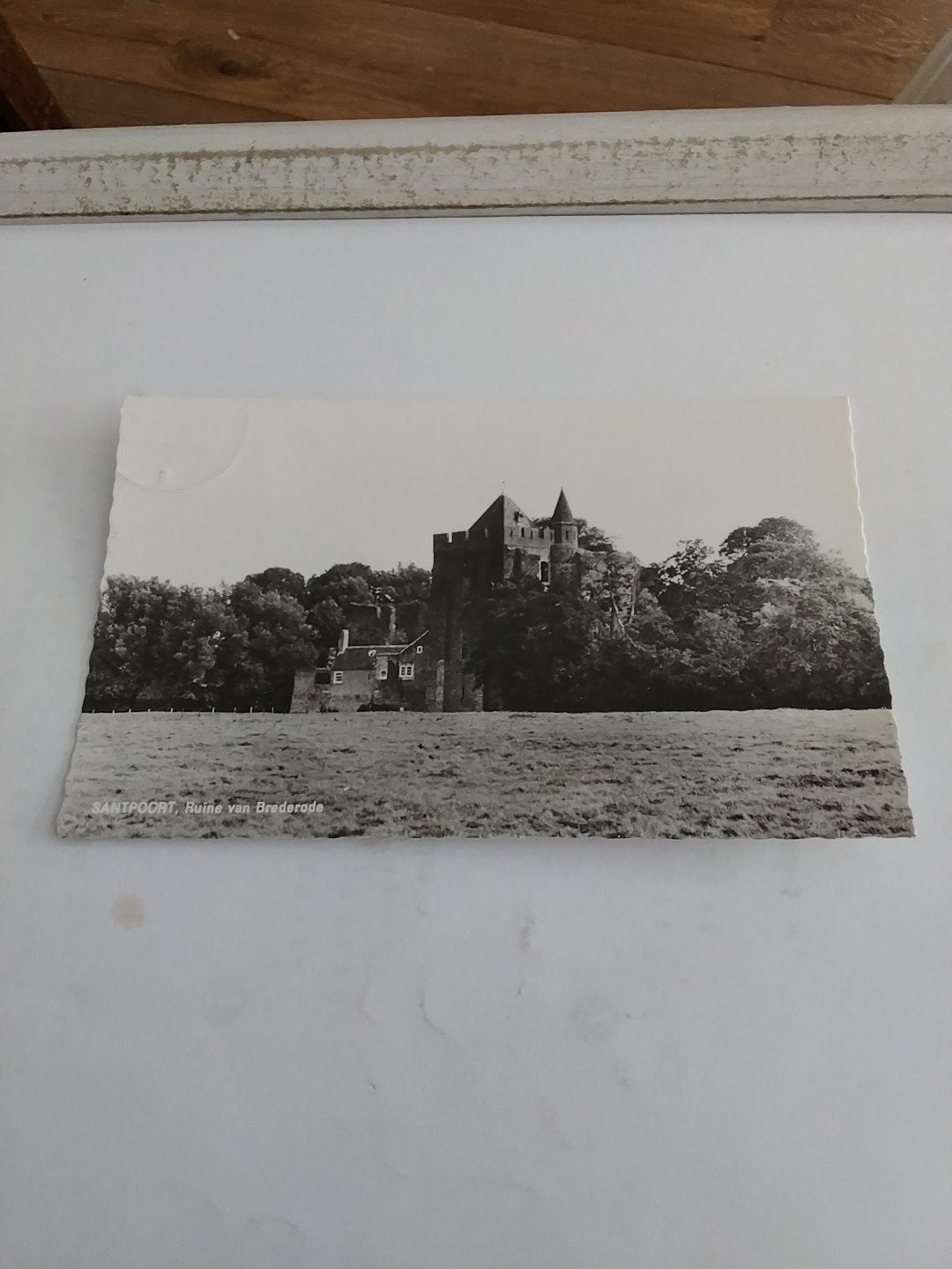 Santpoort Ruïne van Brederode - Oude Ansichtkaart, Ophalen of Verzenden, 1940 tot 1960, Gelopen, Noord-Holland