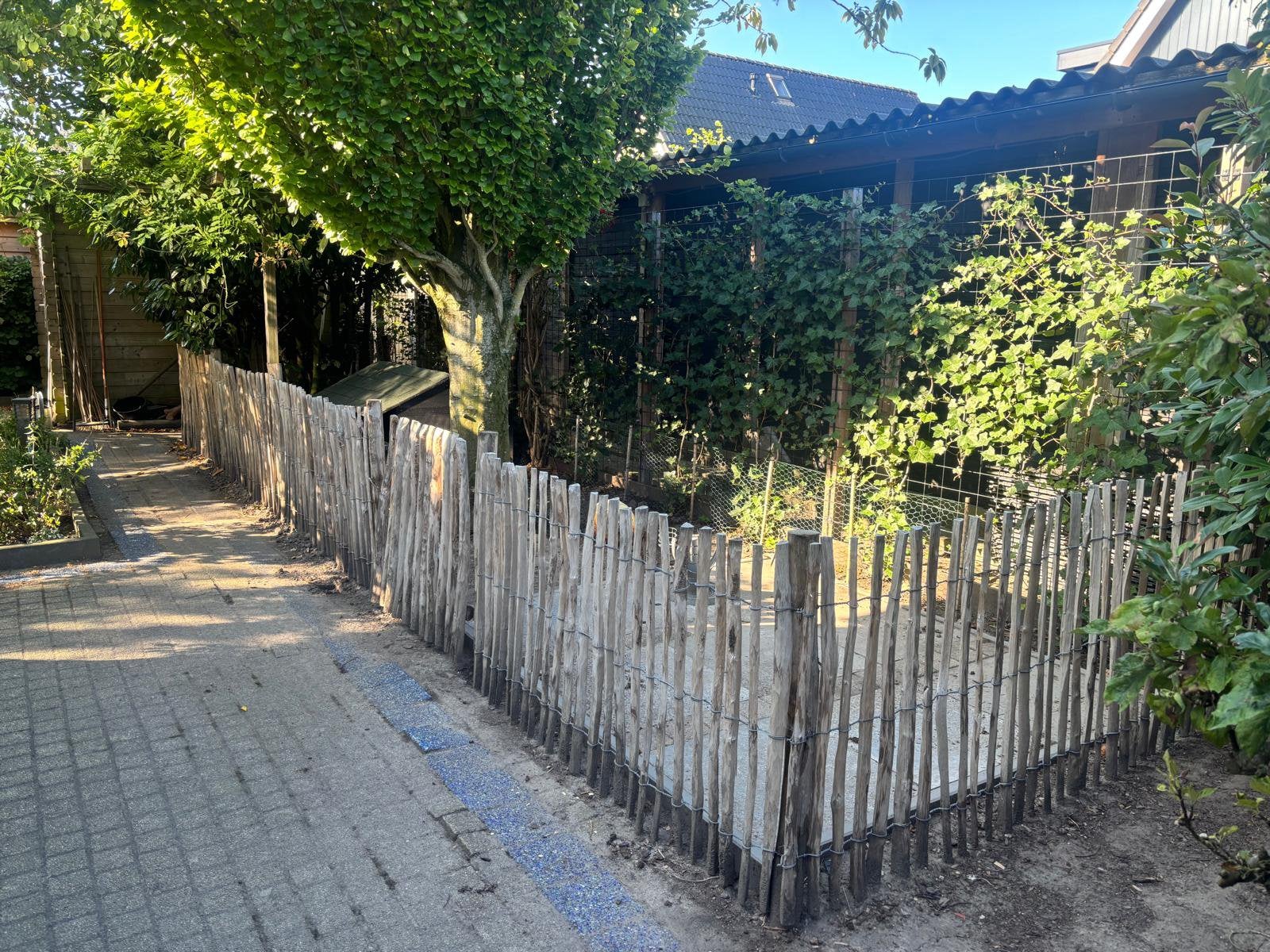 Te koop: Schapenhek incl poort en palen, Ophalen, Met poort, Zo goed als nieuw, Tuinhek