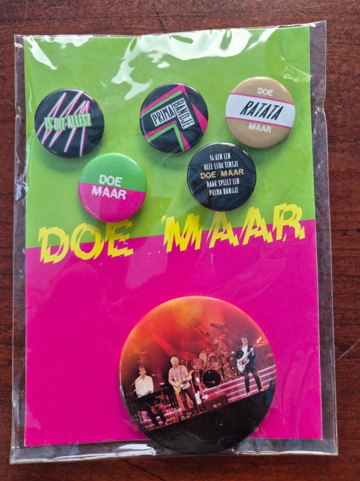 Doe Maar Buttons Set Jaren '80, vintage, Ophalen of Verzenden, Zo goed als nieuw, Overige materialen