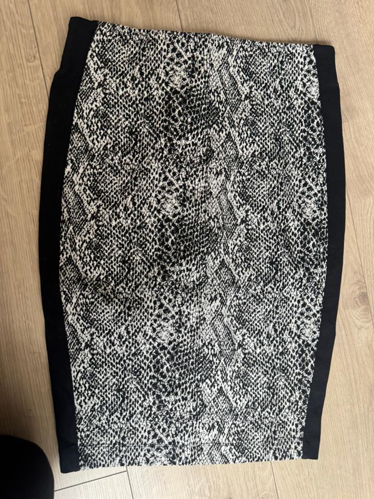 Nieuwe Eksept rok met slangenprint, maat M, Maat 38/40 (M), Zwart, Nieuw, Ophalen of Verzenden