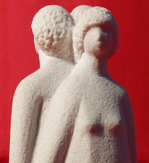 beeld van de Drievuldigheid, Ophalen of Verzenden, Beeld, 20 - 50 cm, Groep mensen
