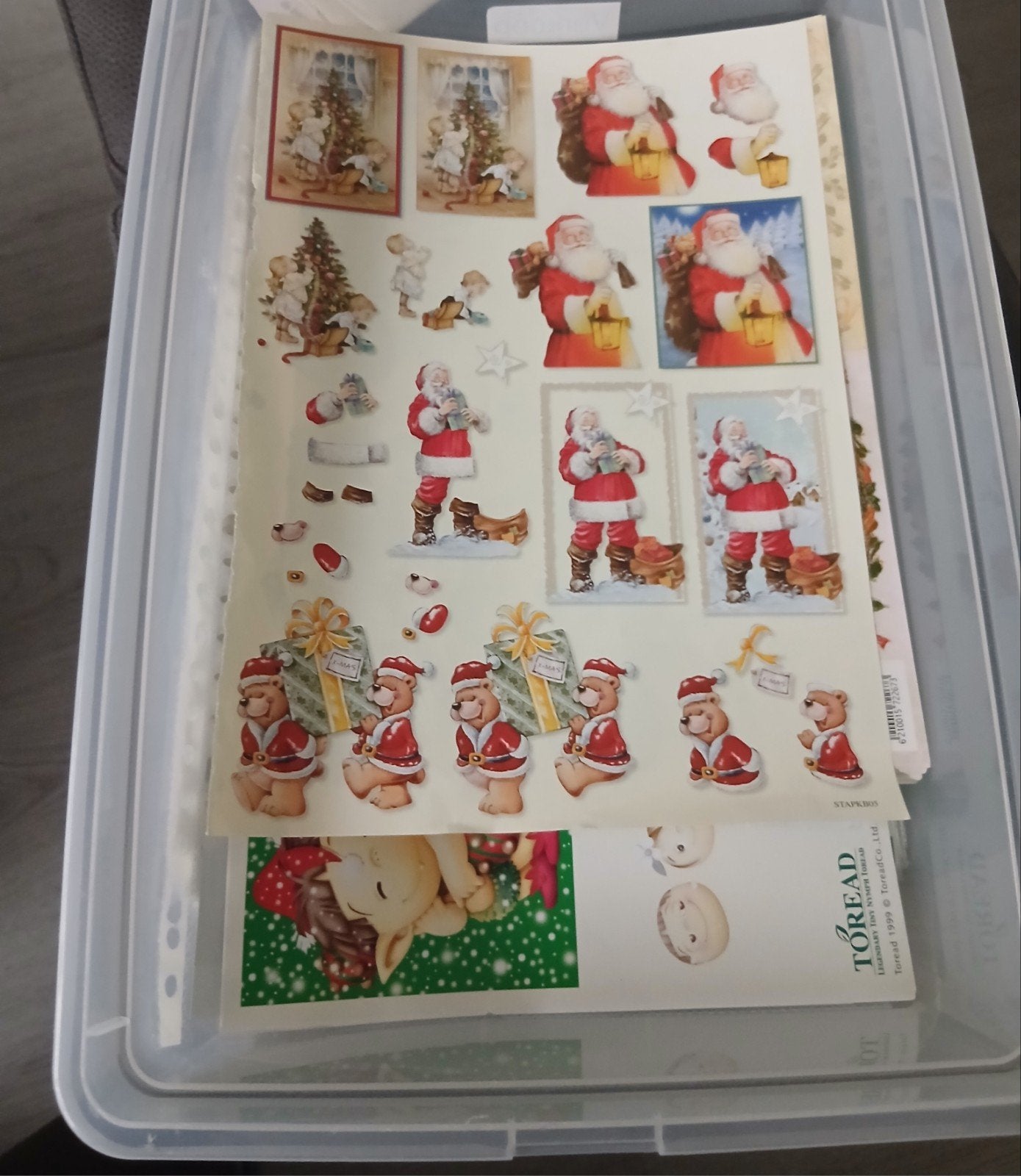 Bak vol kerst 3D plaatjes/knipvellen!, Ophalen of Verzenden, Nieuw, Kerst, Knipvel