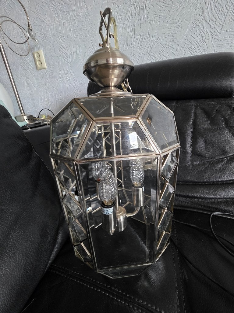 Lantaarn groot, Ophalen, Gebruikt, Glas, Lantaarn