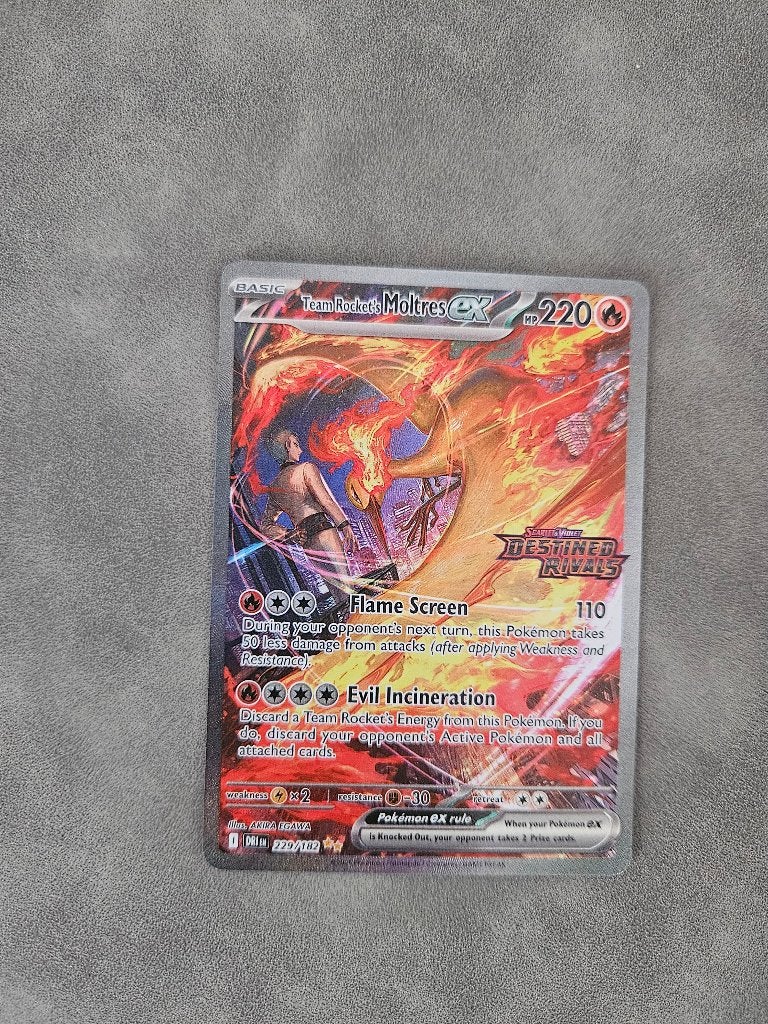 Team Rocket's Moltres ex (xDRI 229), Ophalen of Verzenden, Zo goed als nieuw, Losse kaart