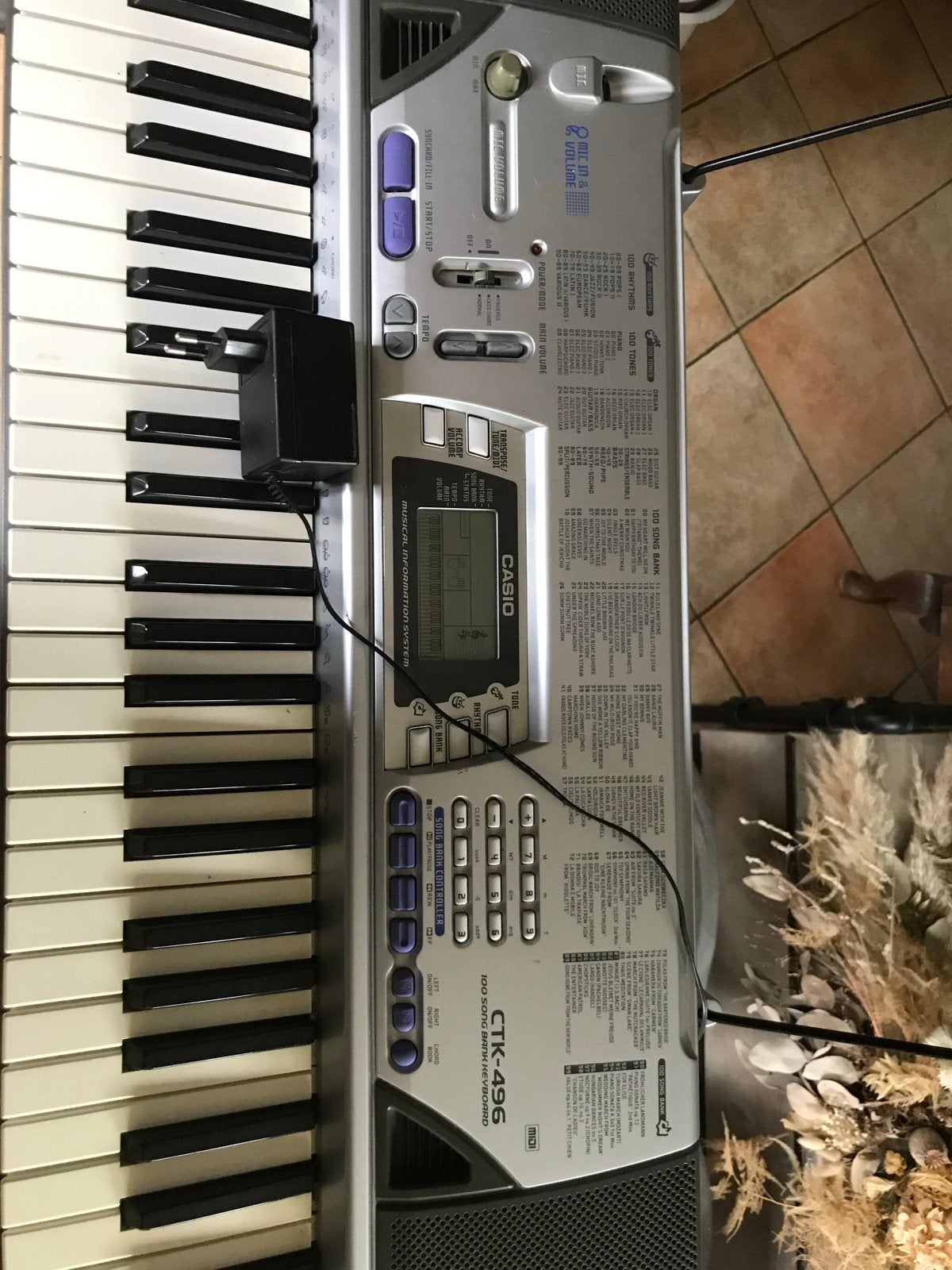 Casio CTK-496 Keyboard -, Casio, 61 toetsen, Ophalen of Verzenden, Zo goed als nieuw