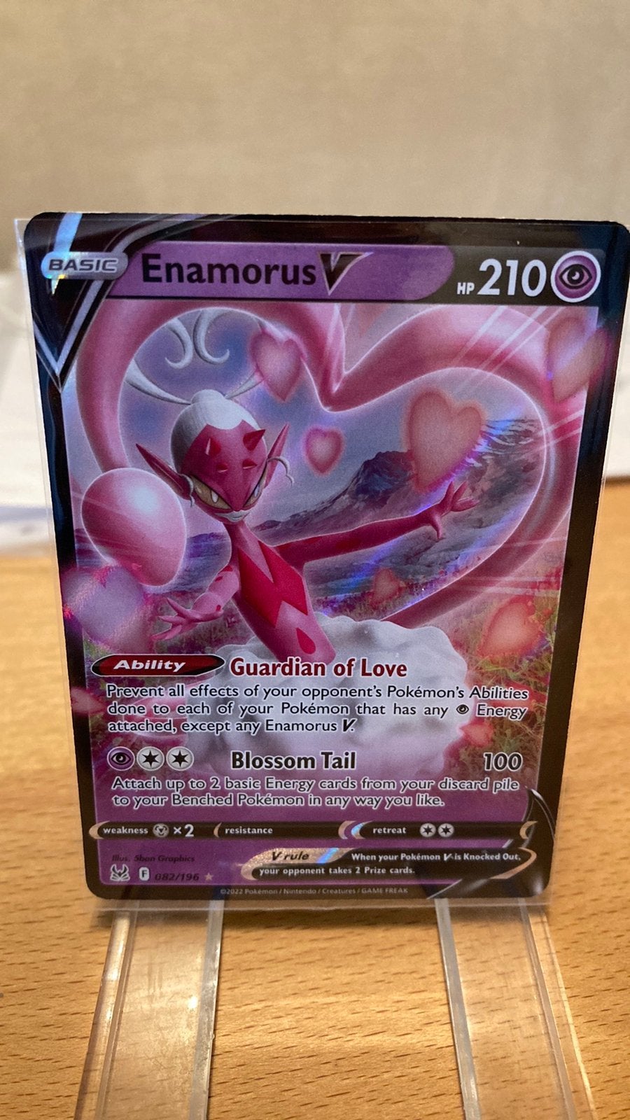 Pokemon Enamorus V 82/196 Lost Origin 3,00 euro, Ophalen of Verzenden, Zo goed als nieuw