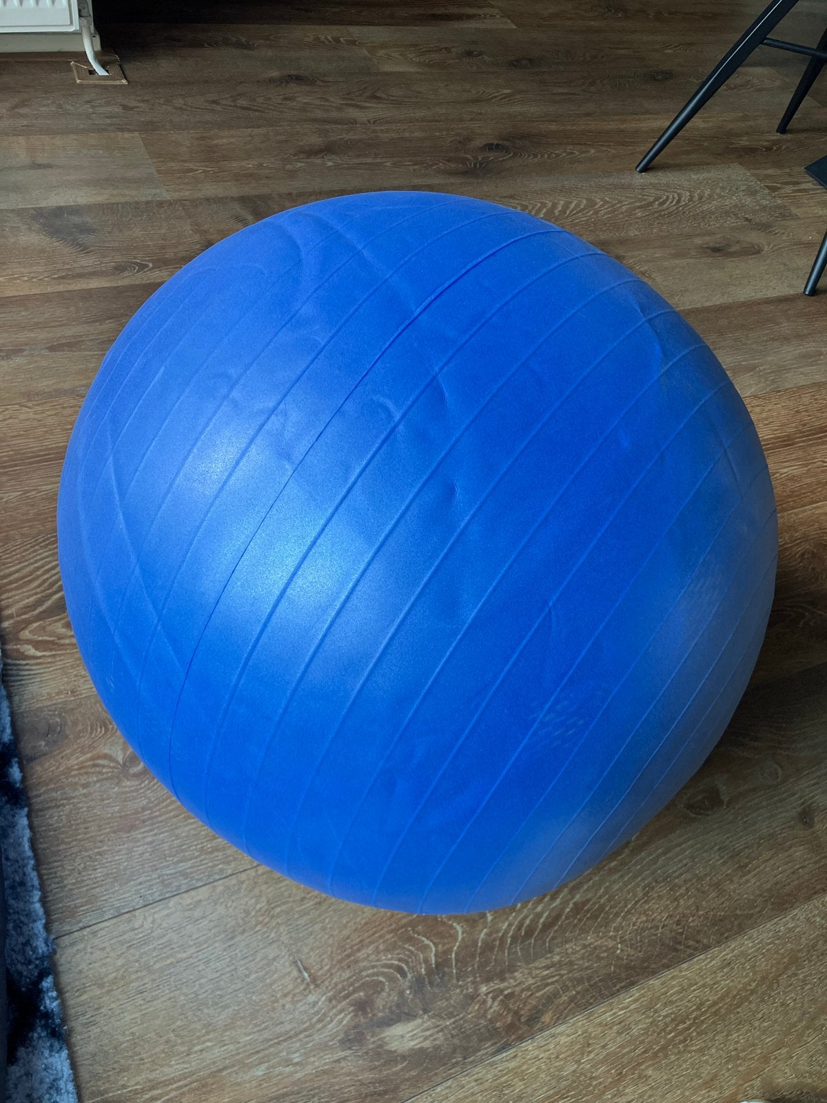 Anti Burst Fitnessbal 60 cm - Blauw, Sport en Fitness, Ophalen, Gebruikt, Buik, Fitnessbal