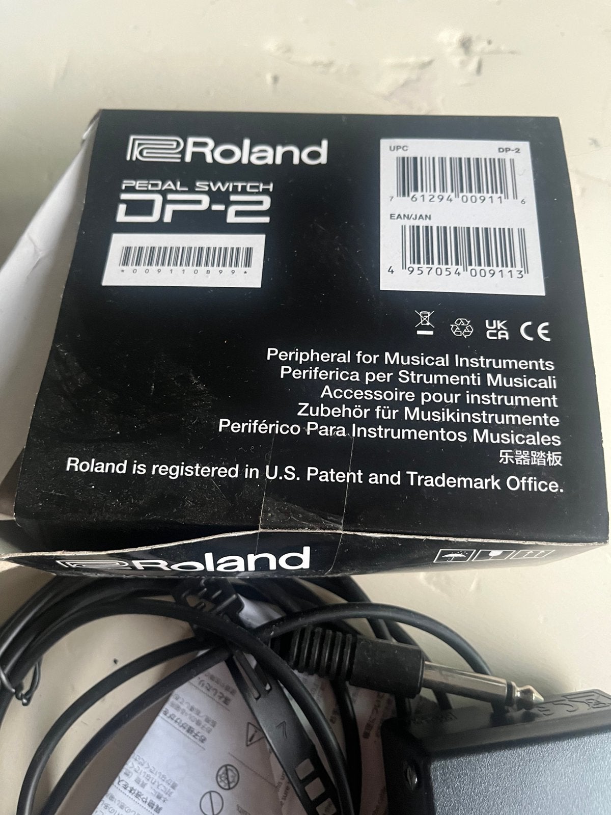 Nieuw! Roland pedal switch DP-2 keyboard gitaar pedaal, Ophalen of Verzenden, Nieuw, Keyboard of Synthesizer