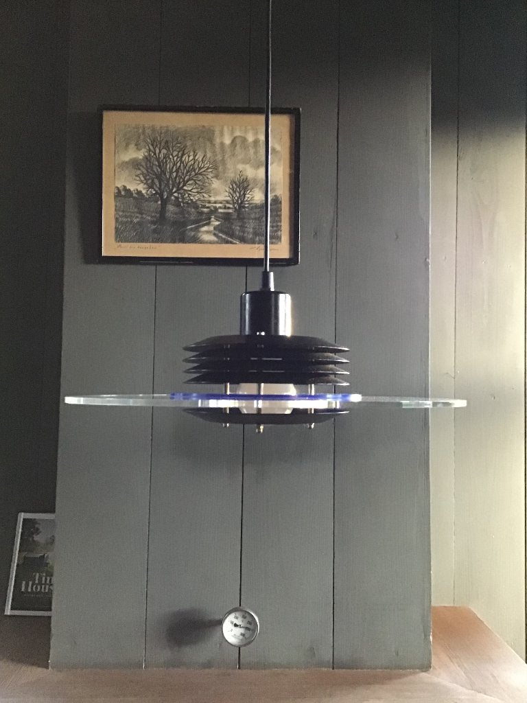 Space Age vintage schalenlamp van Design-Light A/S, Deens design, space age, modern, Kunststof, Gebruikt, E27 (groot)
