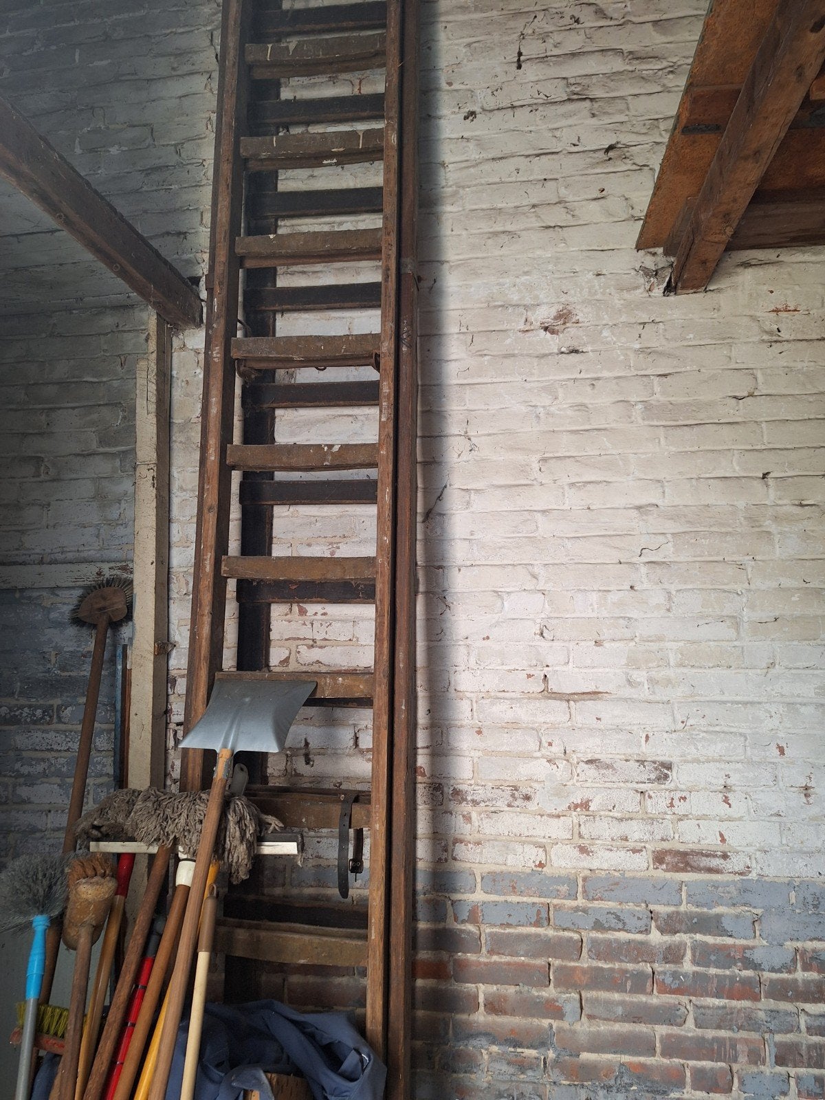 Houten Ladder decoratie., Ophalen, Gebruikt, Ladder, Opvouwbaar of Inschuifbaar