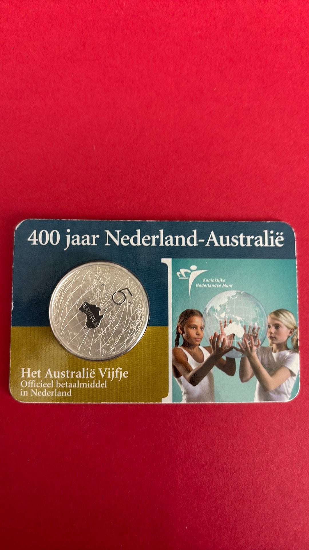 Zilveren 5 euro muntstuk 400 jaar Nederland-Australie, Postzegels en Munten, Munten | Nederland, Ophalen of Verzenden, Koningin Beatrix